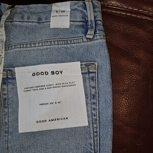 Good American Light Blue Straight Leg Jeans